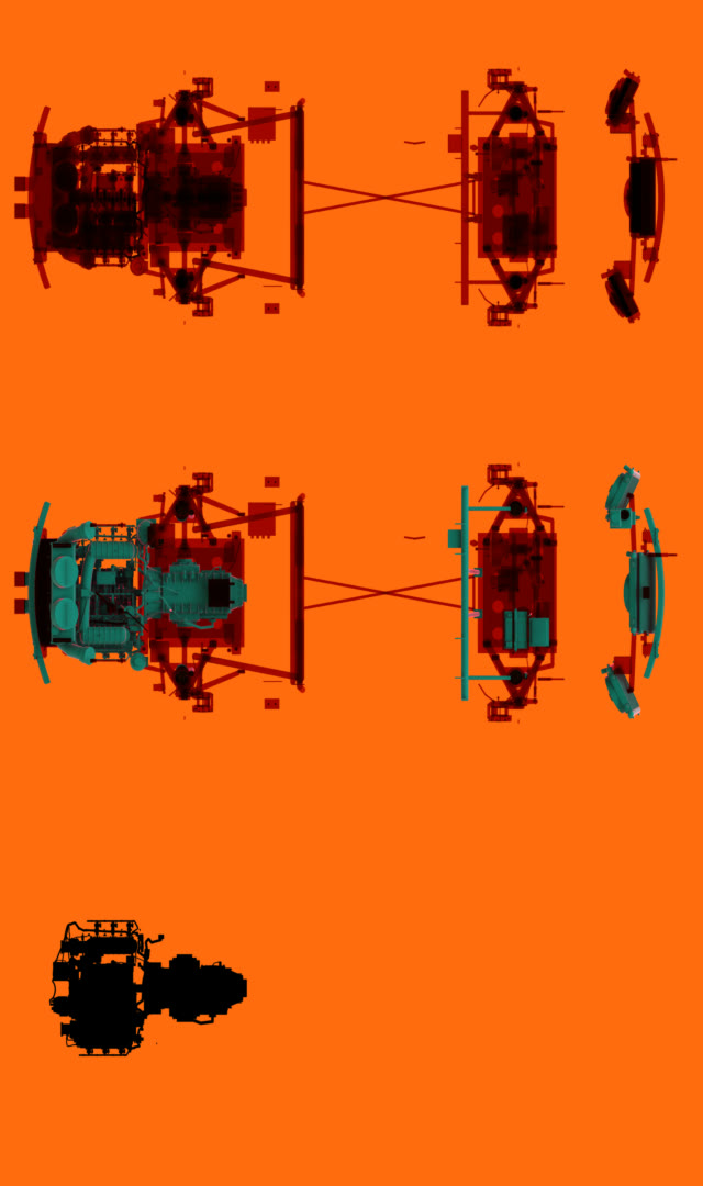 Look development: X-ray, thermal, silhouette